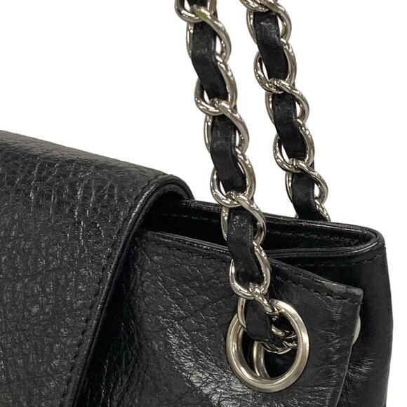 Auth CHANEL 2.55 - Black Leather Shoulder Bag - Picture 9 of 16